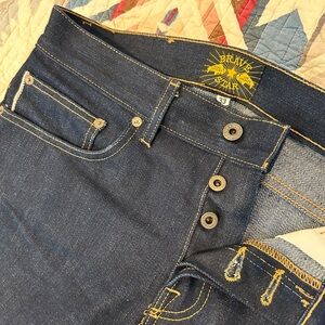 NWOT Brave Star Slim Taper 16.5oz 'Uppercut' Japan Selvage | 33x36